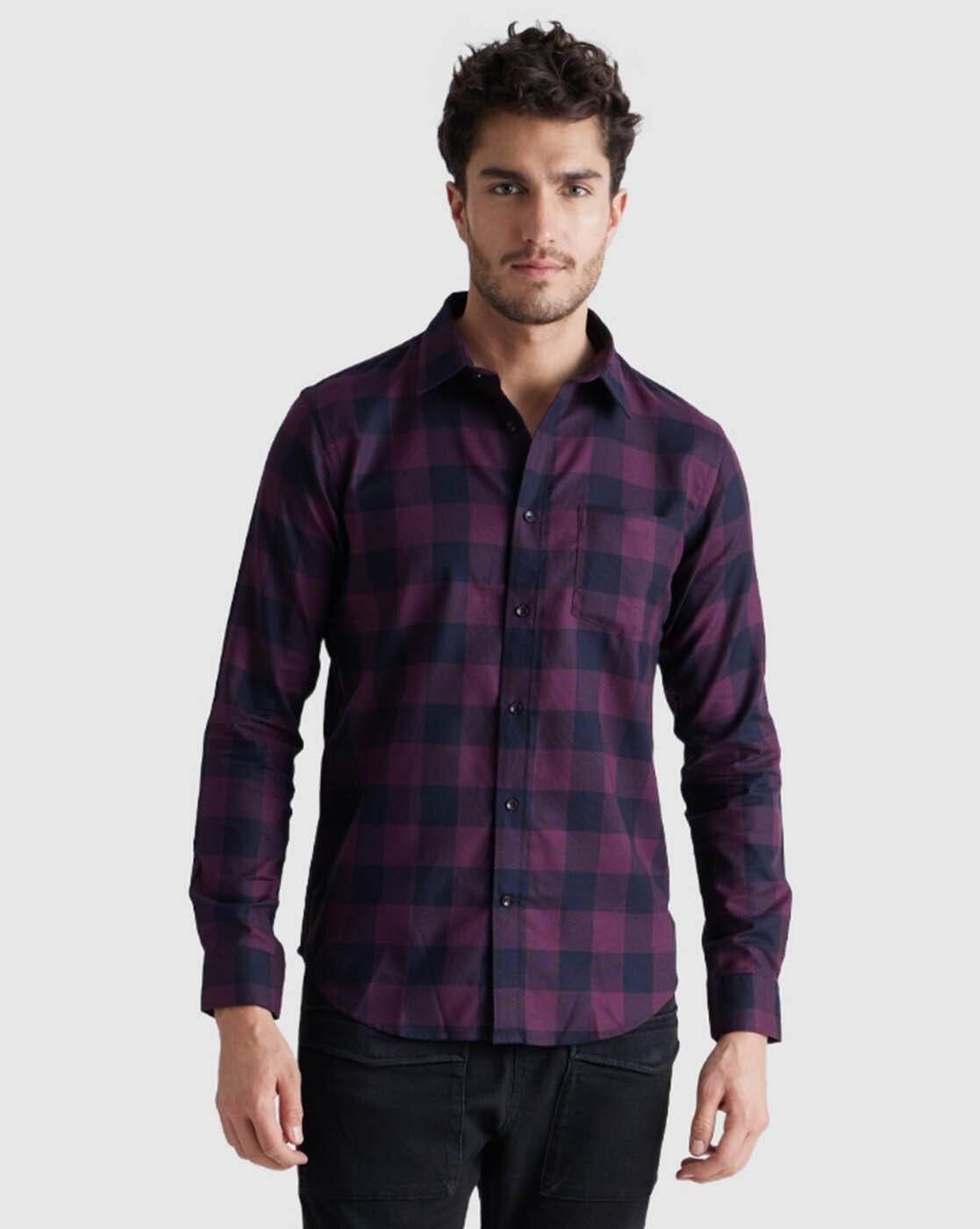 Men’s Checked Regular Fit Shirt | Timeless Checks & Everyday Comfort