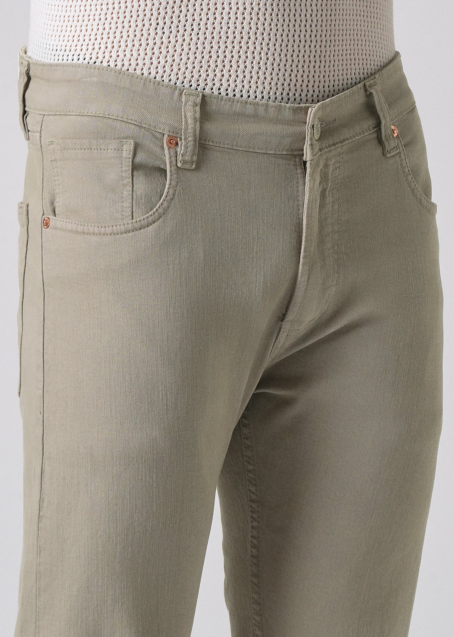 Brown Slim Fit Denim