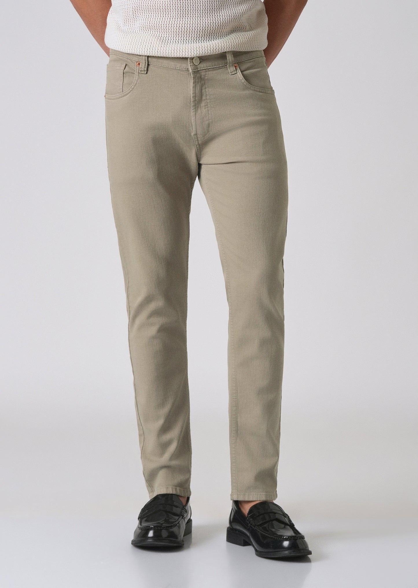 Brown Slim Fit Denim