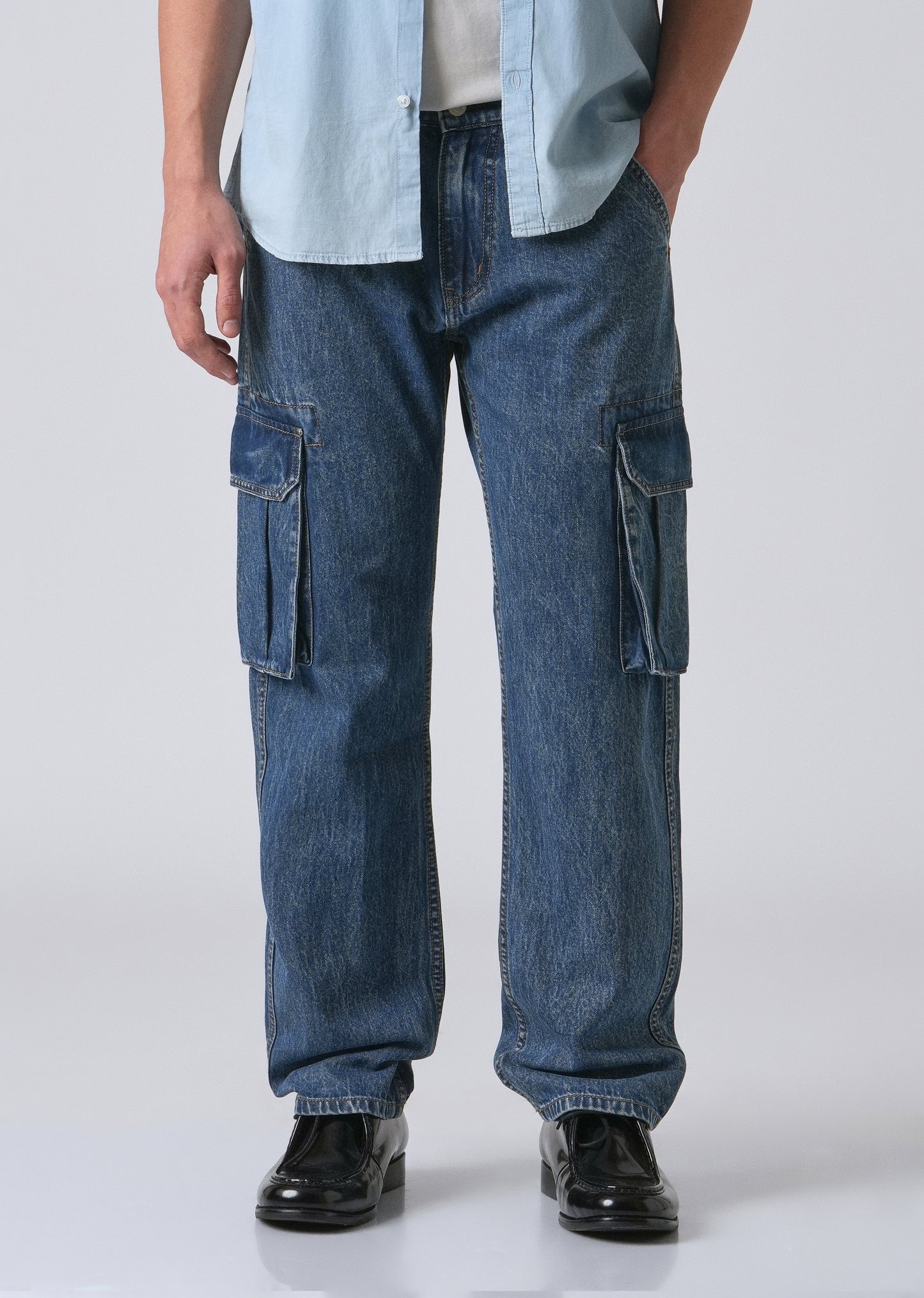 Blue Sapphire Baggy Denim