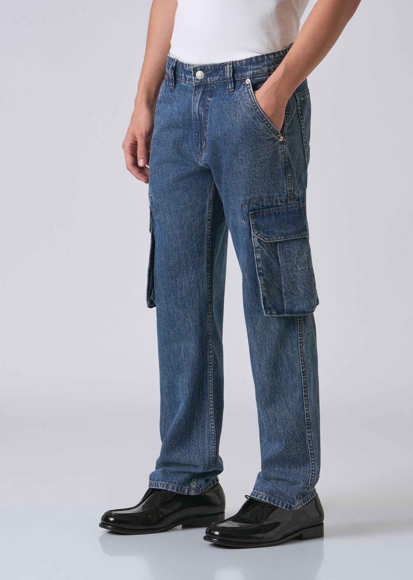 Blue Sapphire Baggy Denim