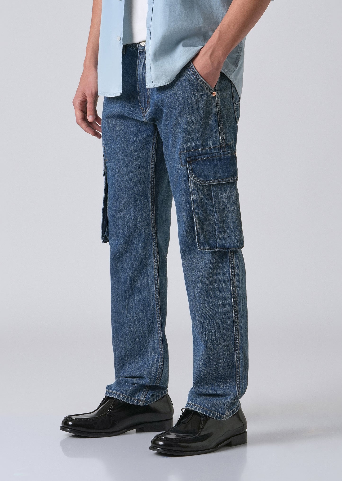 Blue Sapphire Baggy Denim