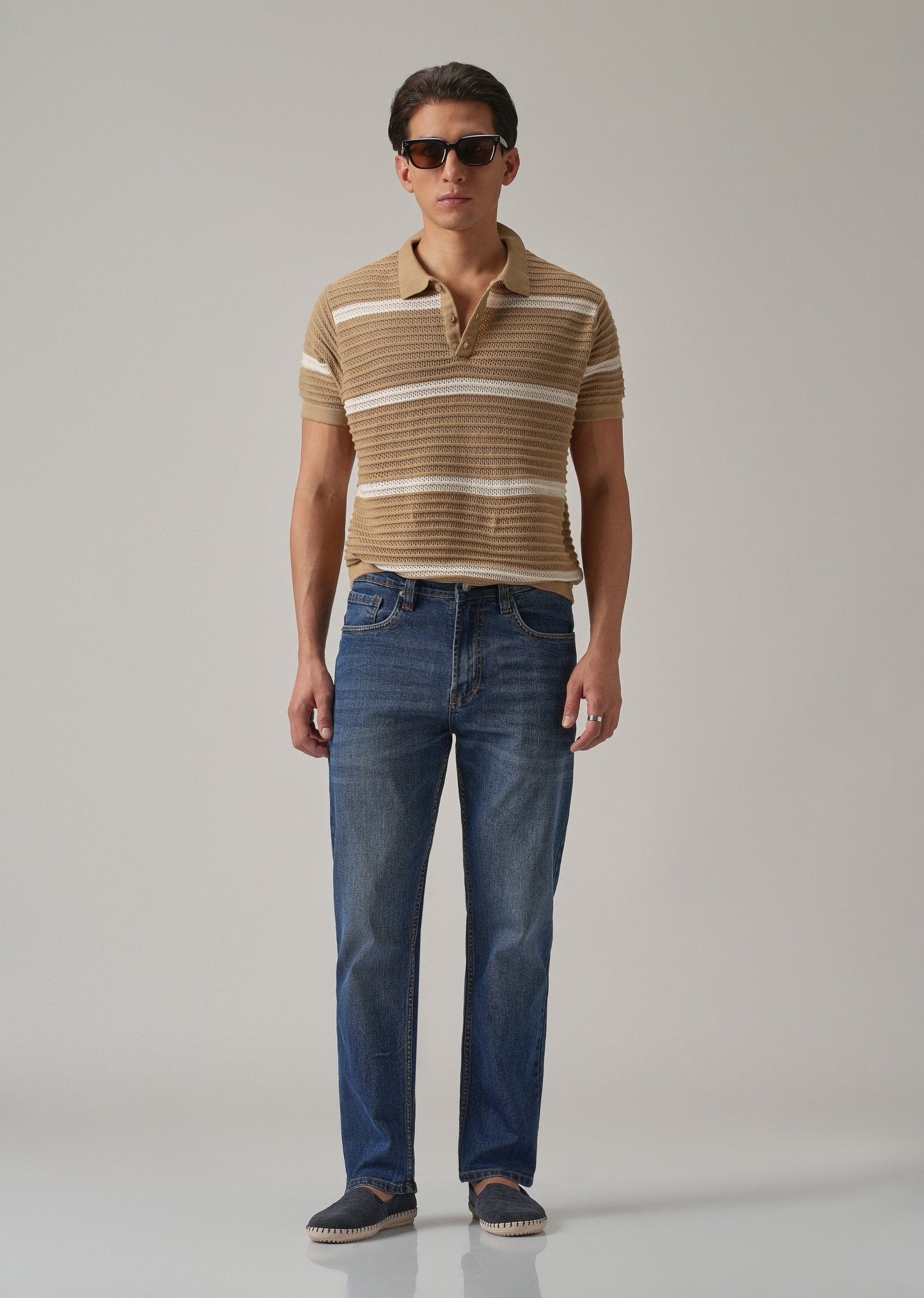 Blue Wash Relaxed Fit Jeans