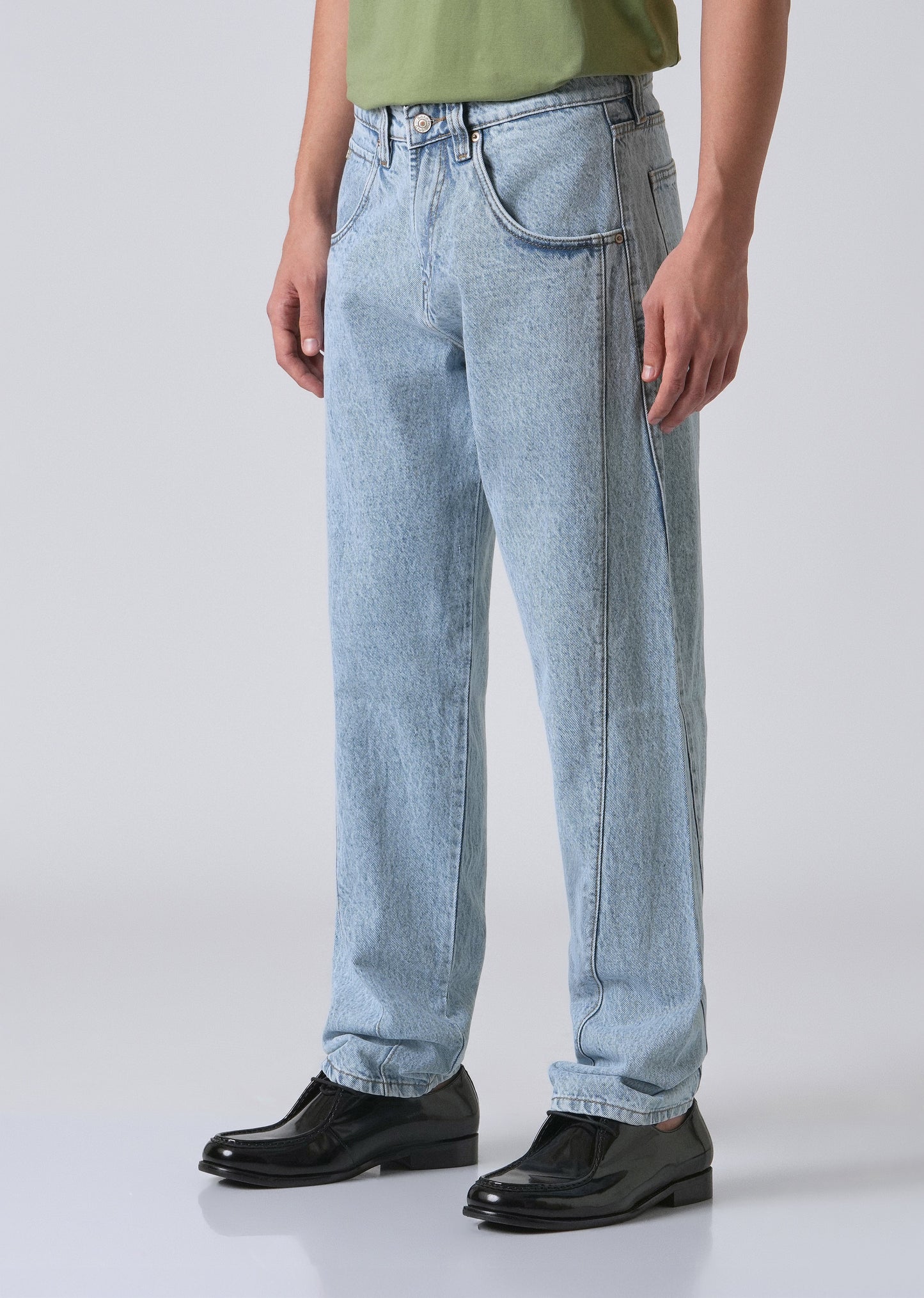 Breeze Blue Straight Fit Denim