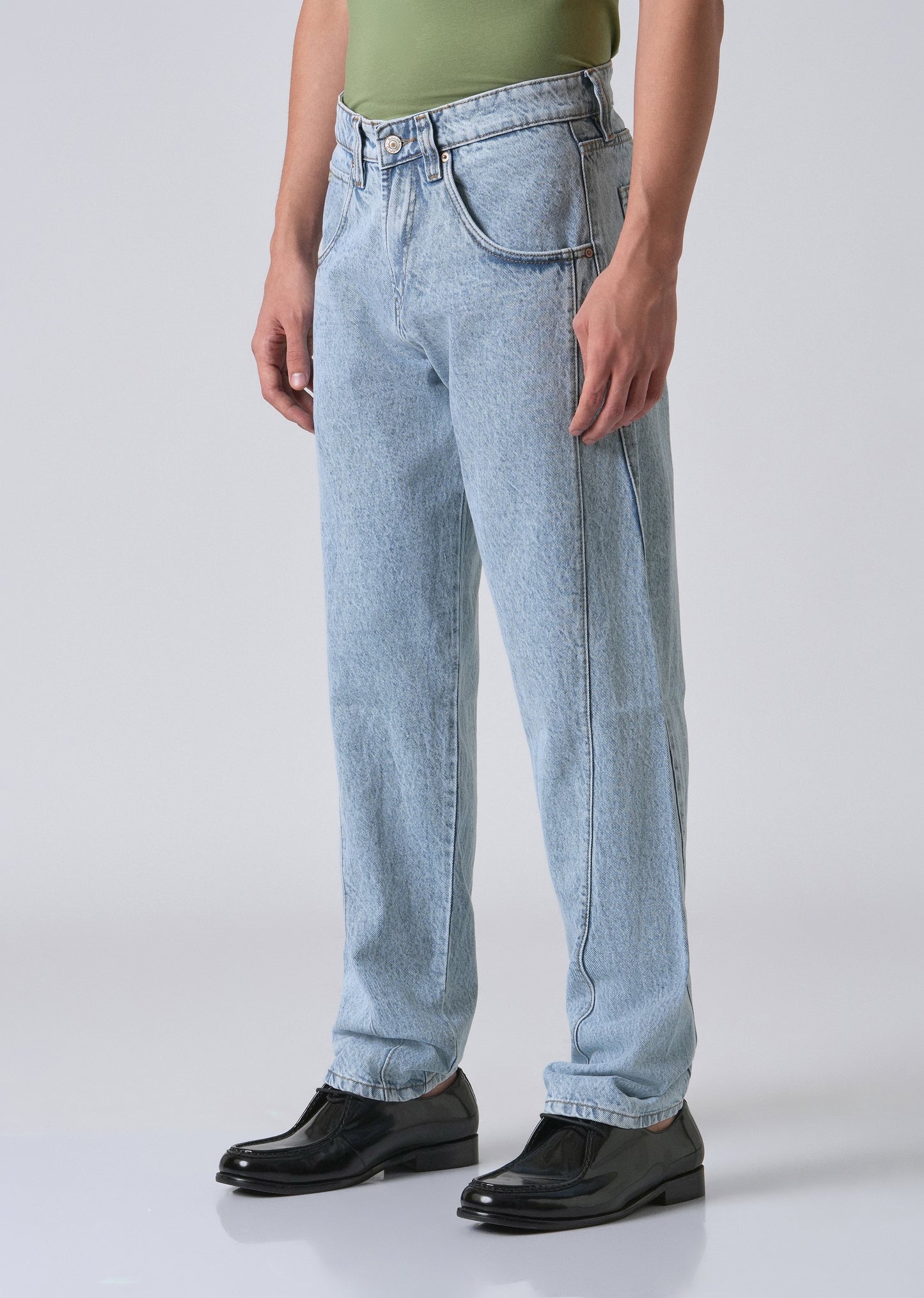 Breeze Blue Straight Fit Denim