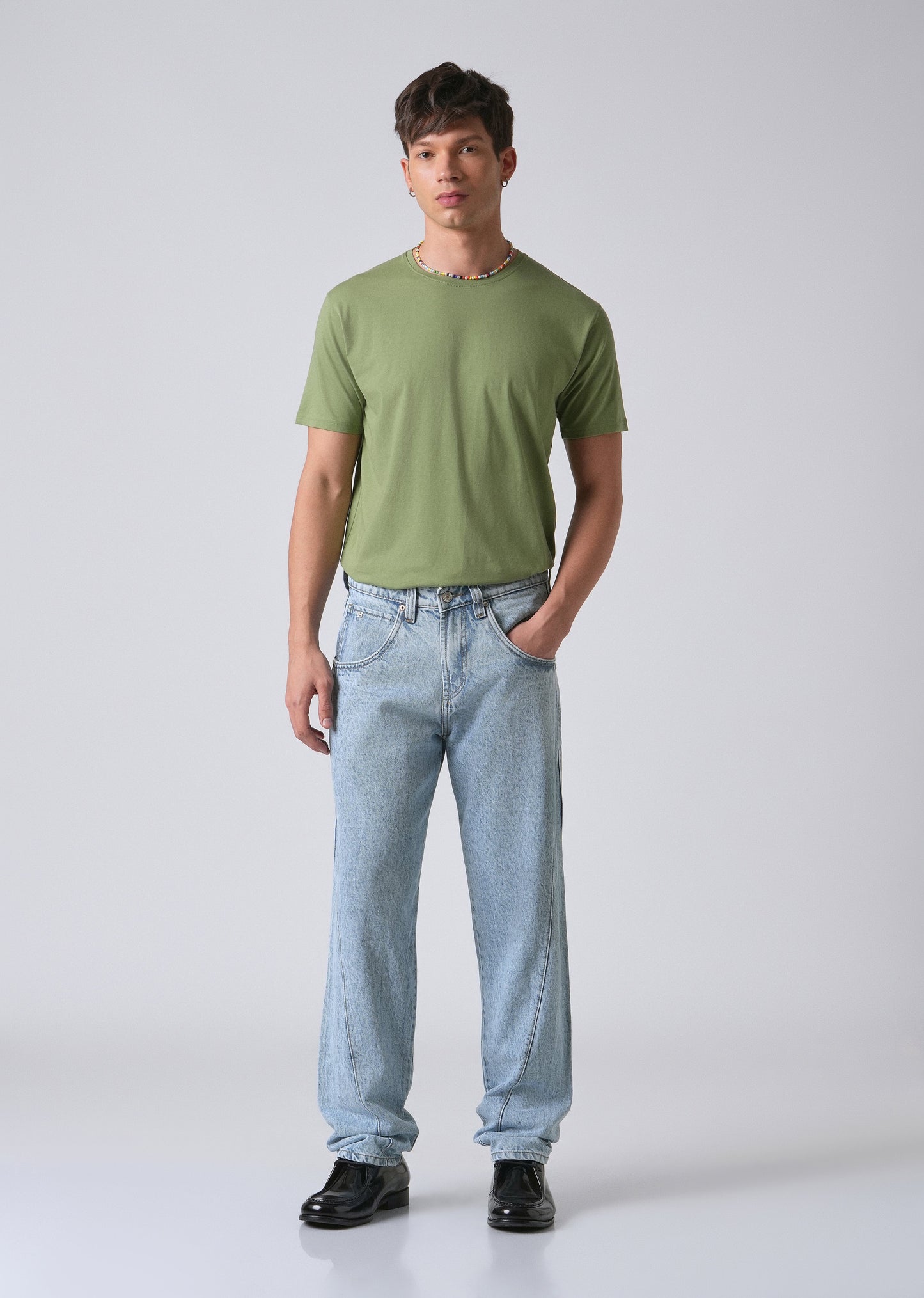 Breeze Blue Straight Fit Denim