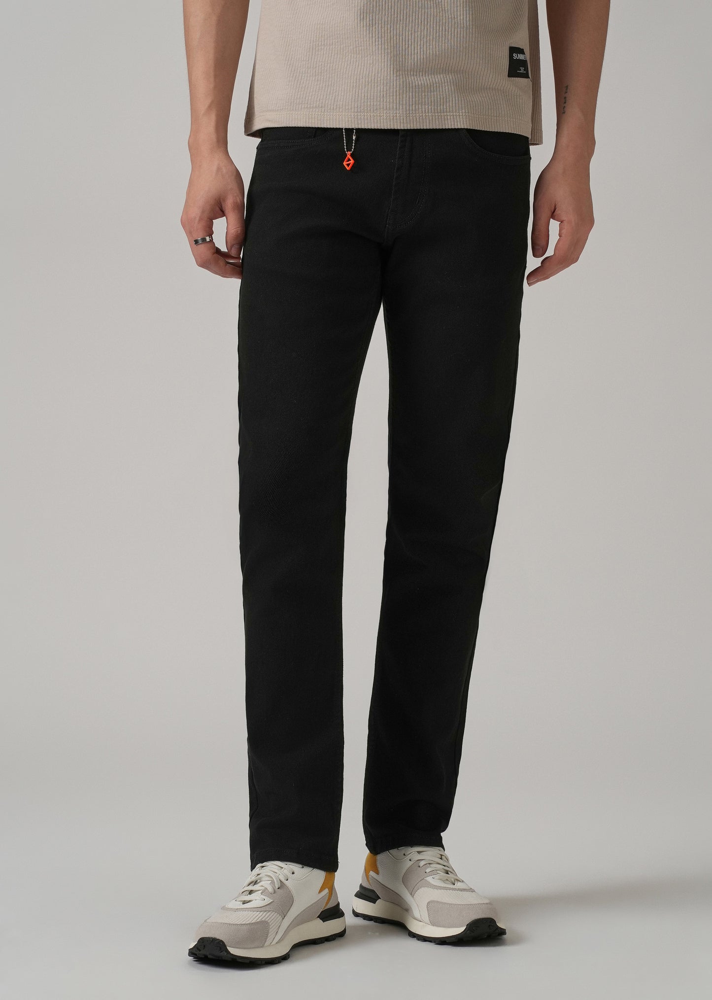 Classic Black Slim Fit Denim