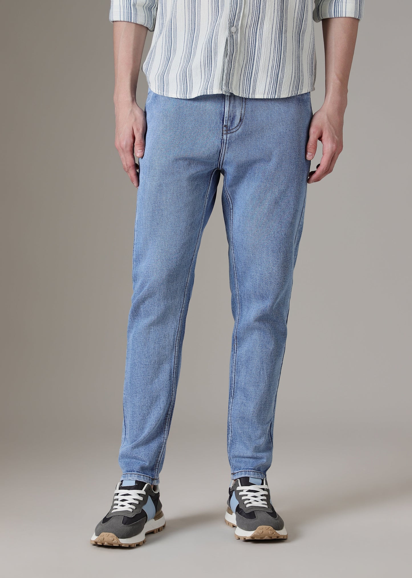 Dark Blue Straight Fit Denim