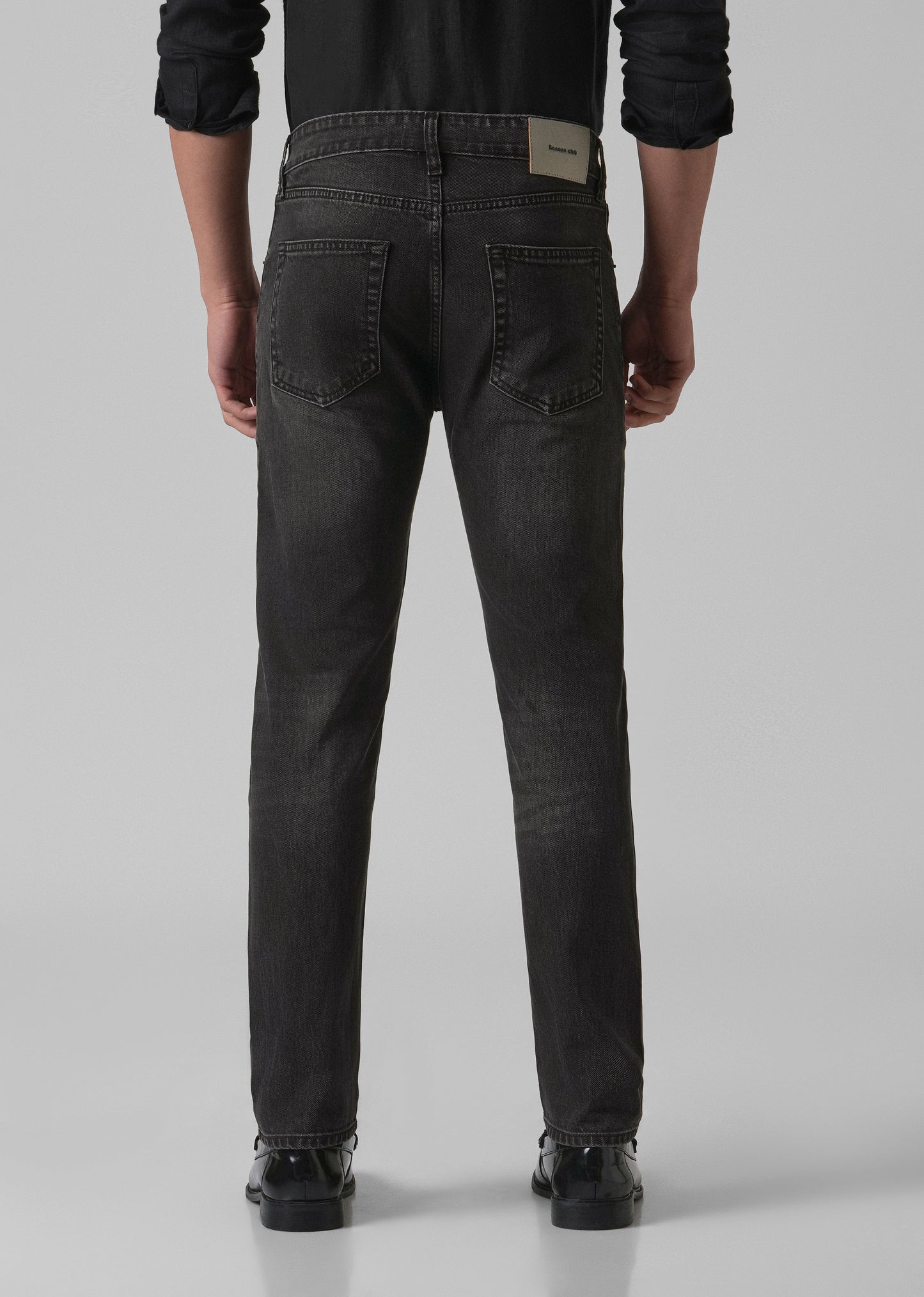 Dark Charcoal Grey Slim Fit Jeans