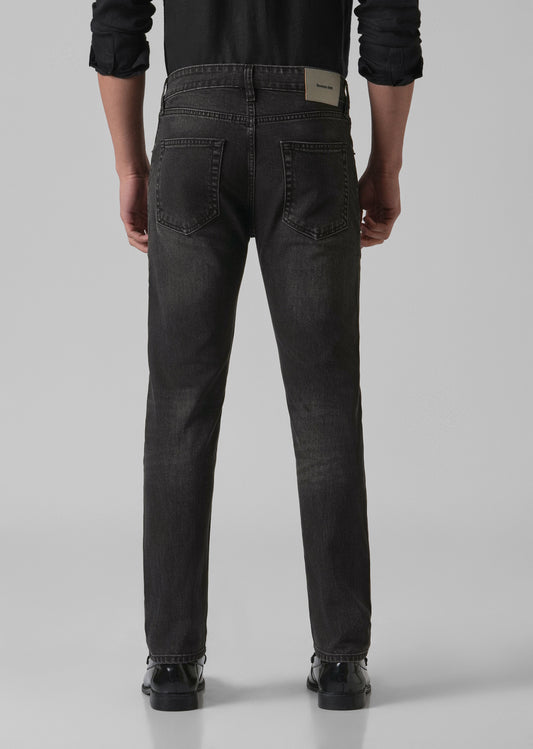 Dark Charcoal Grey Slim Fit Jeans