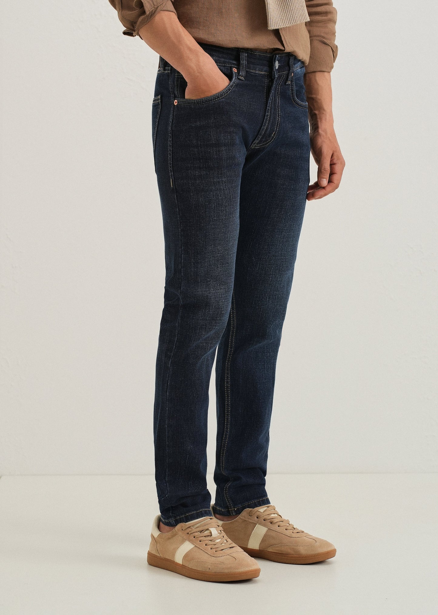 Deep Blue Slim Fit Denim