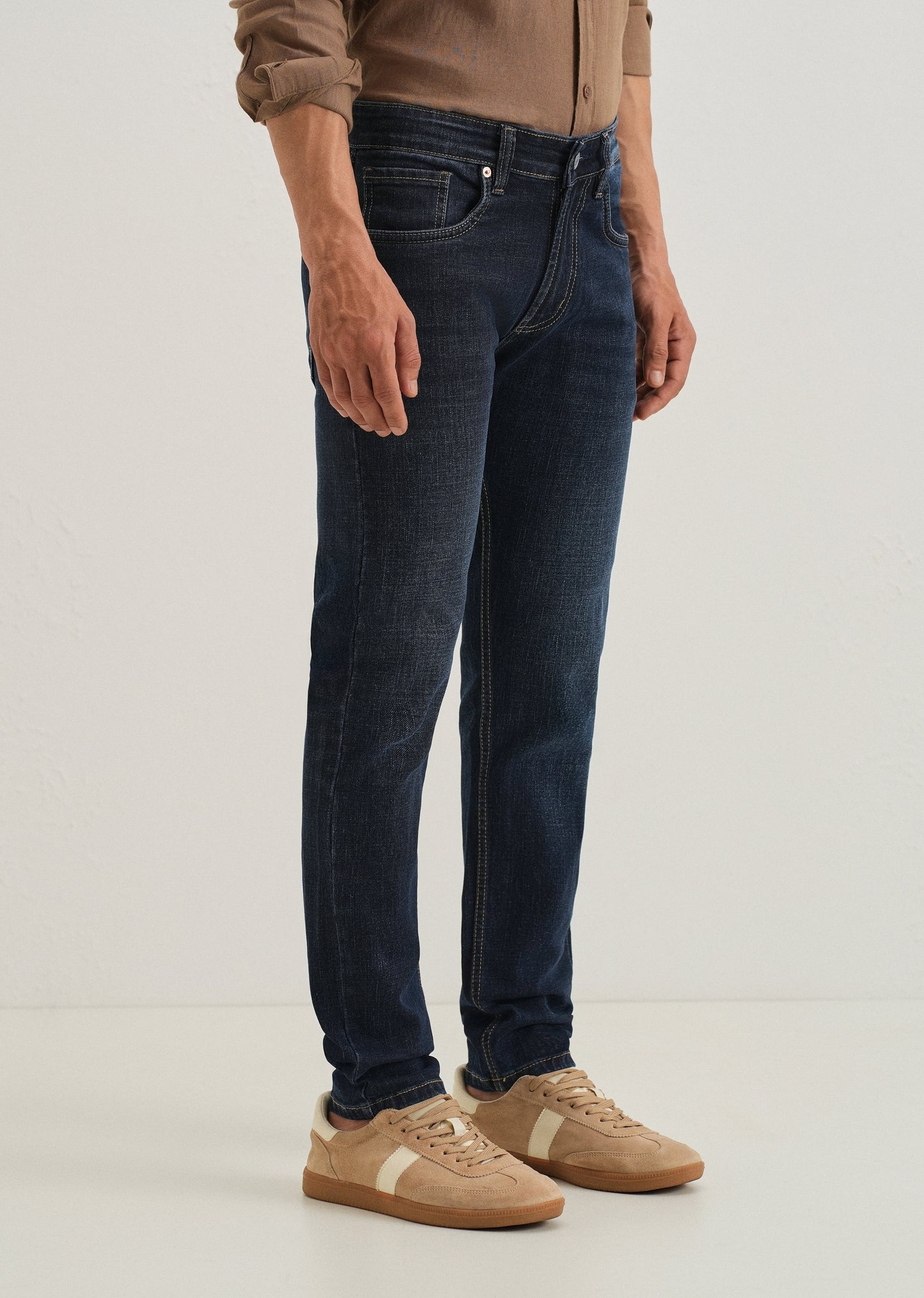 Deep Blue Slim Fit Denim