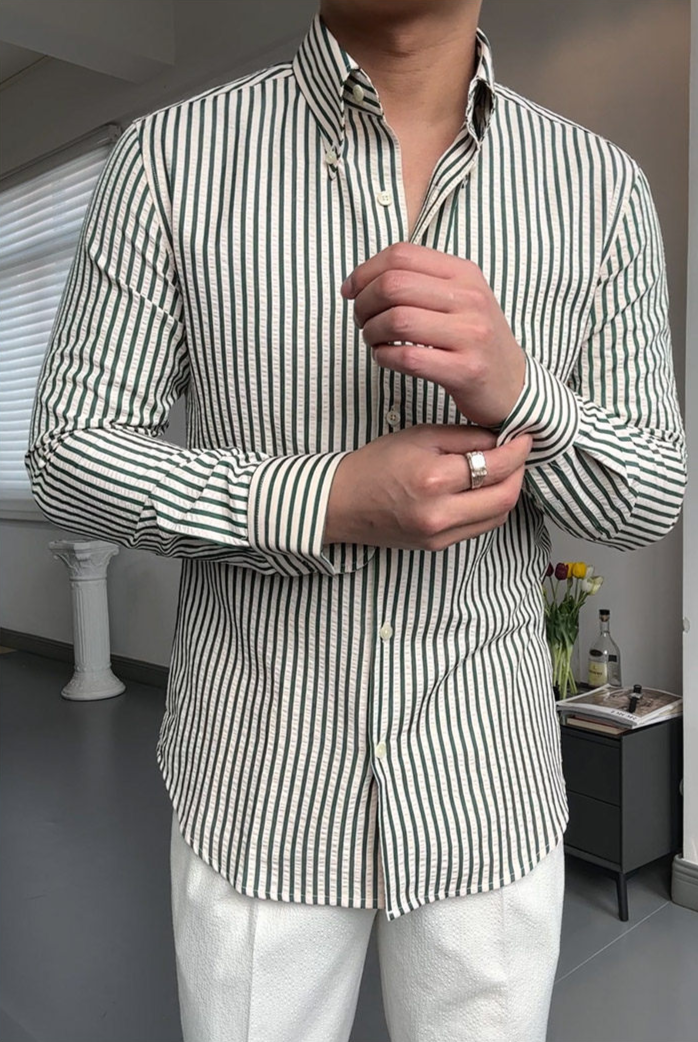 Imperial Twill Stripe Cotton Shirt