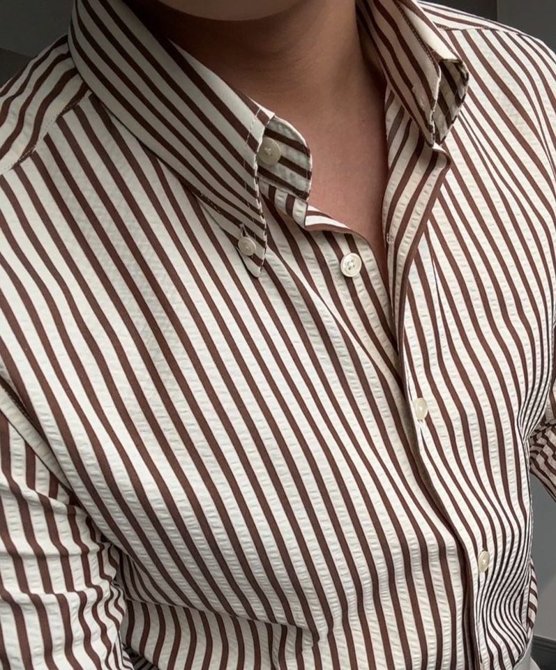 Imperial Twill Stripe Cotton Shirt