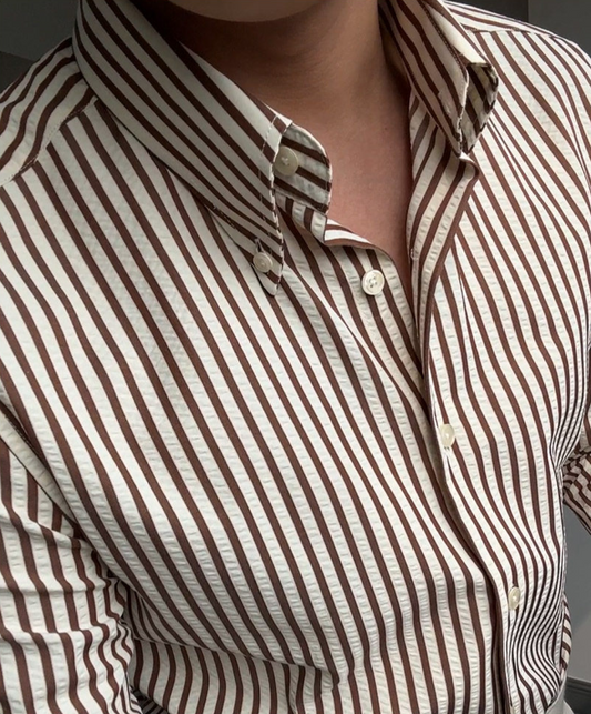 Imperial Twill Stripe Cotton Shirt