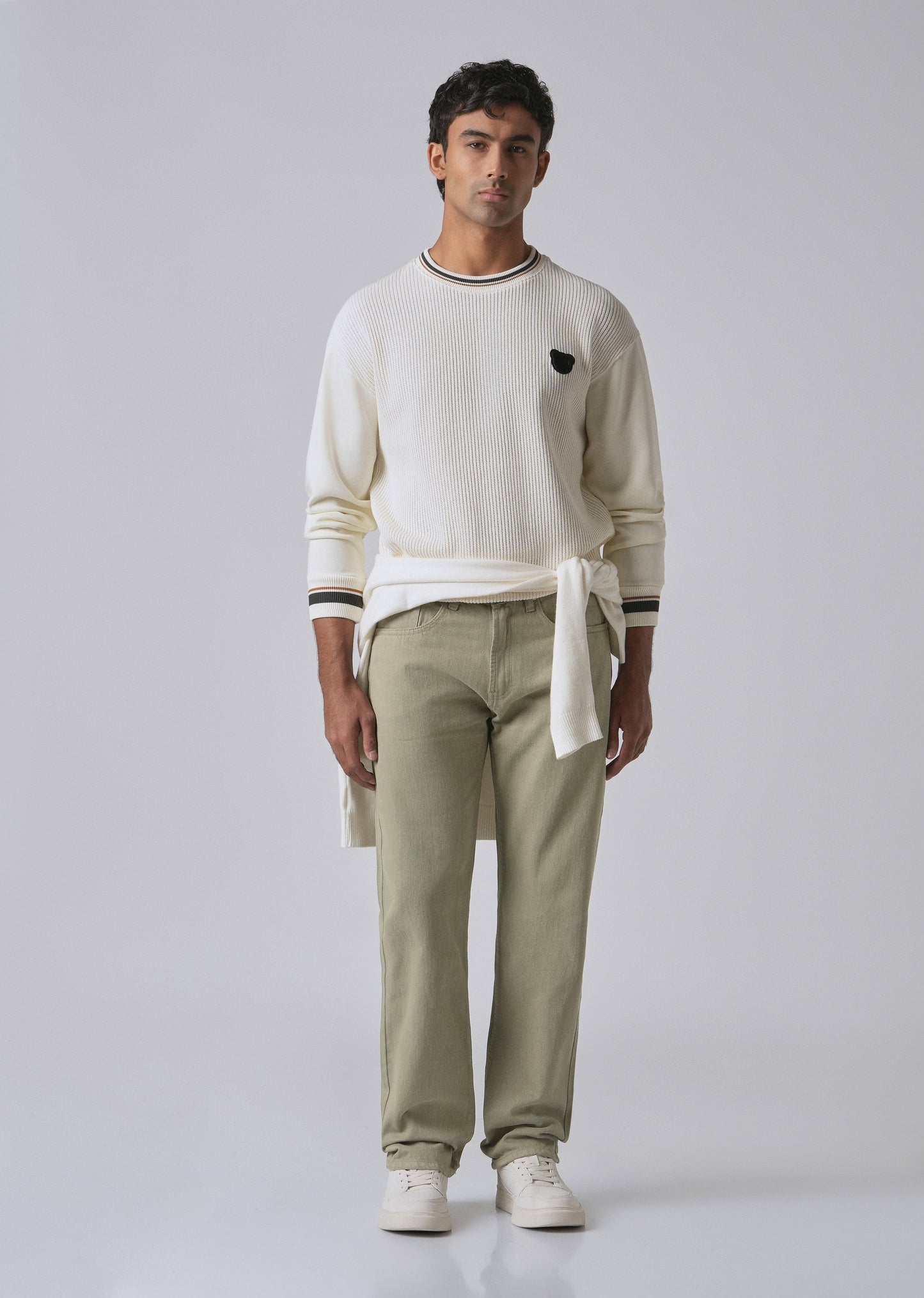 Green Regular Fit Denim