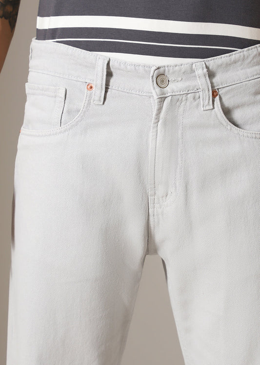 Gris Grey Straight Fit Denim