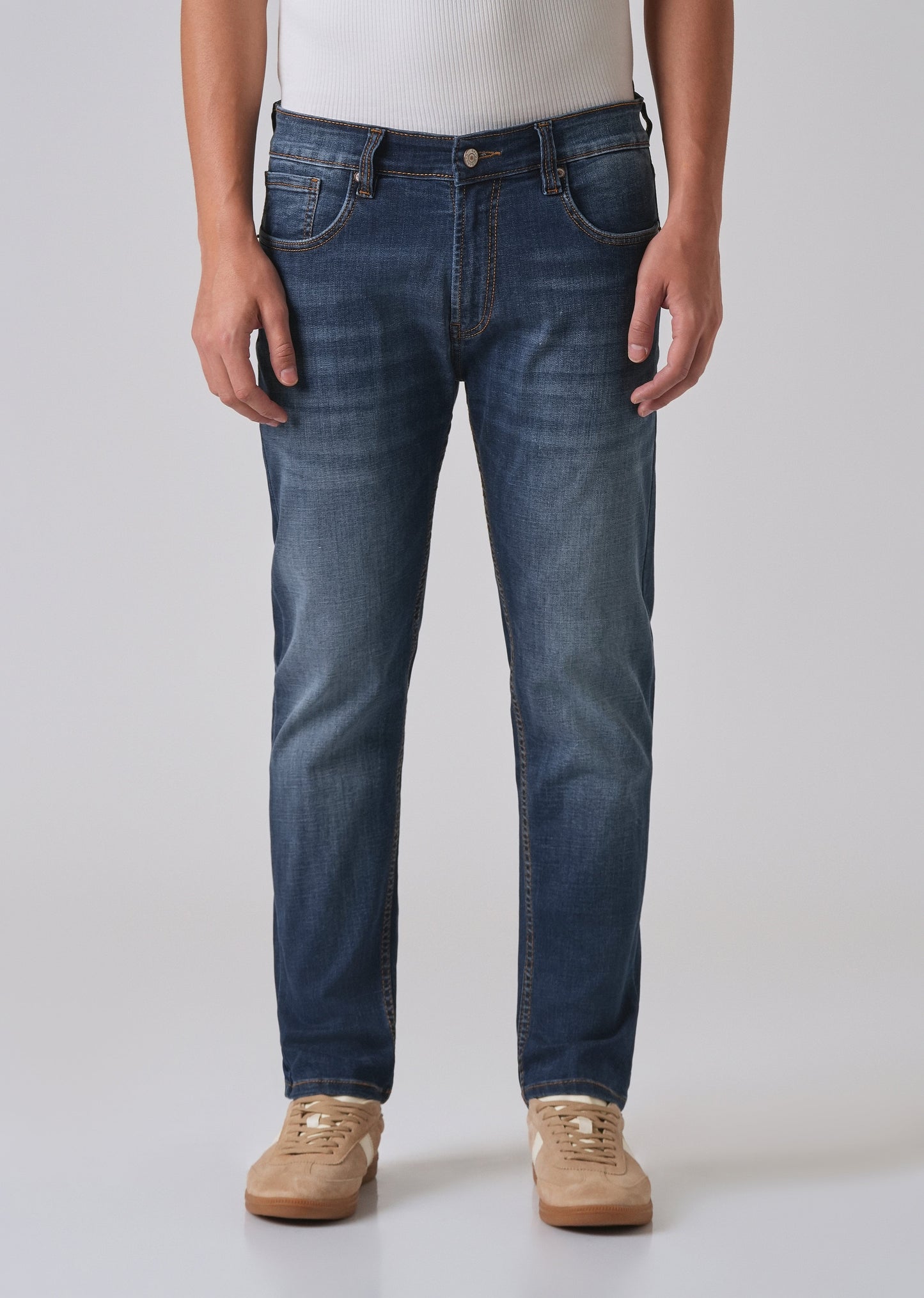 Grunge Blue Slim fit Jeans