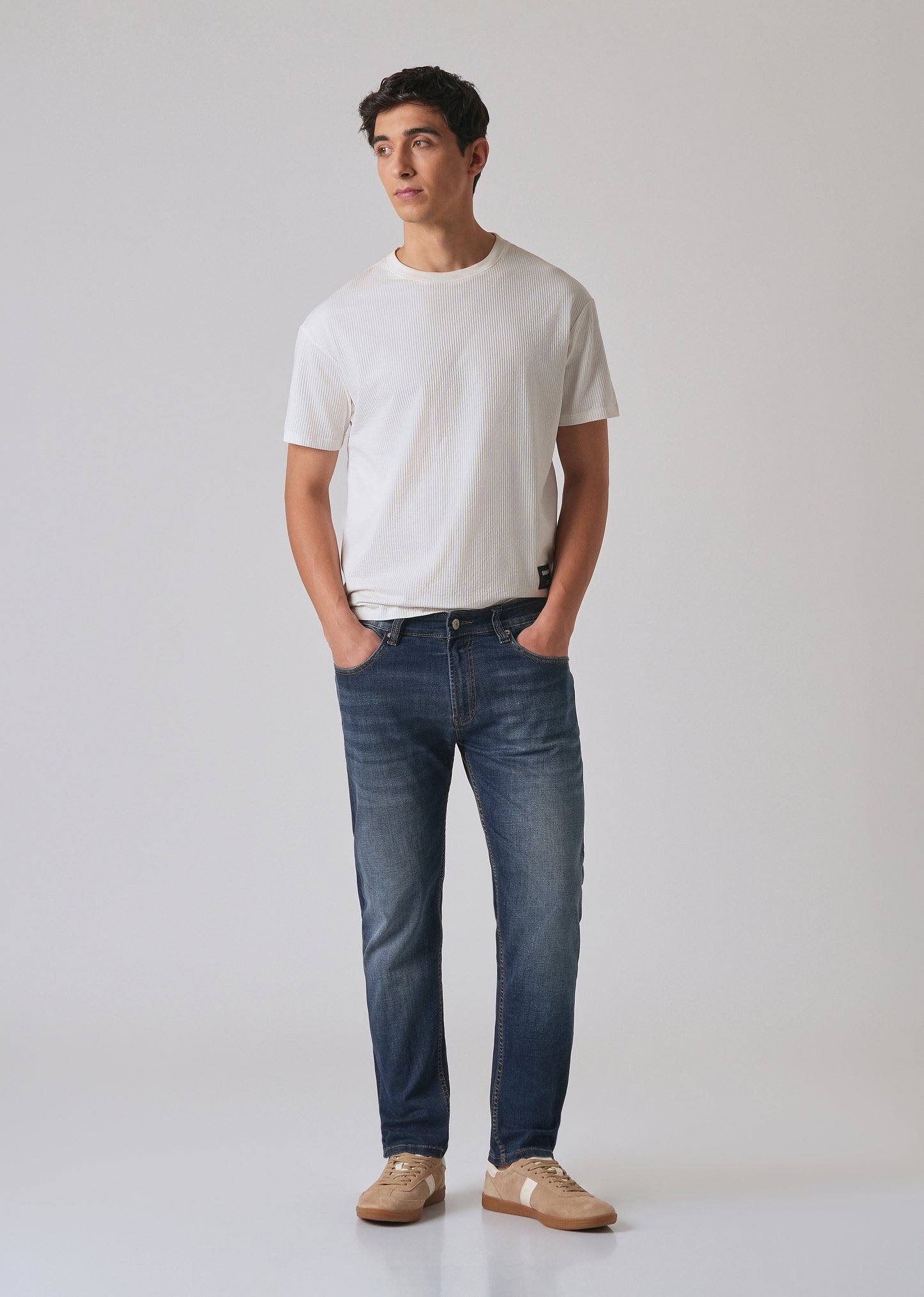 Grunge Blue Slim fit Jeans