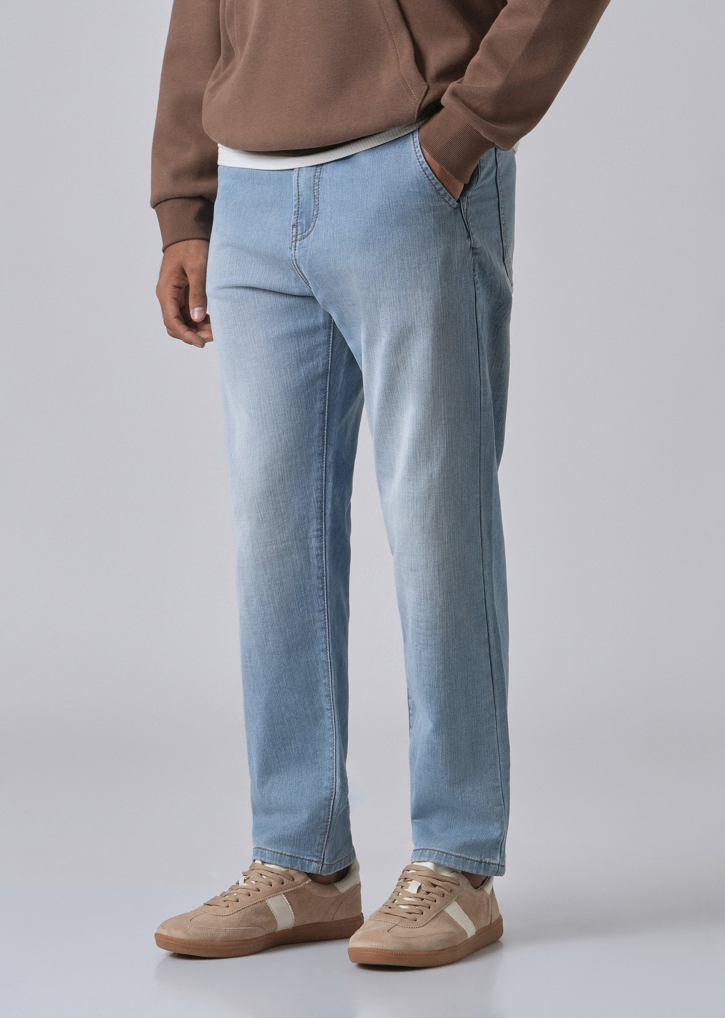 Light Blue Fade Regular Fit Denim