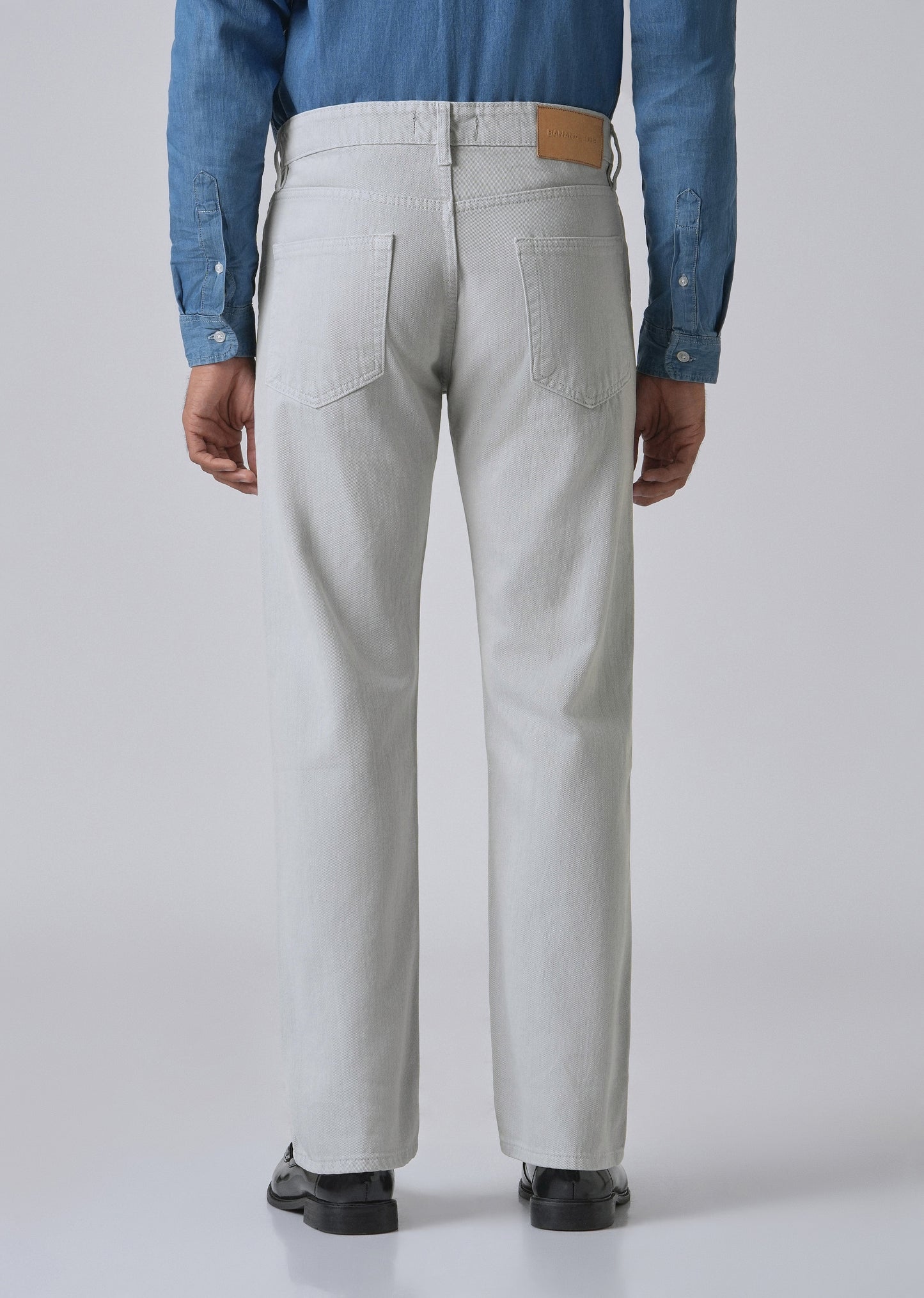 Light Grey Regular Fit Denim