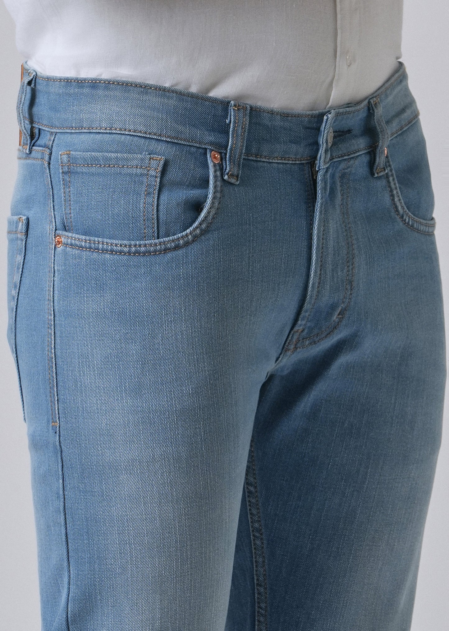 Opal Blue Slim fit Jeans