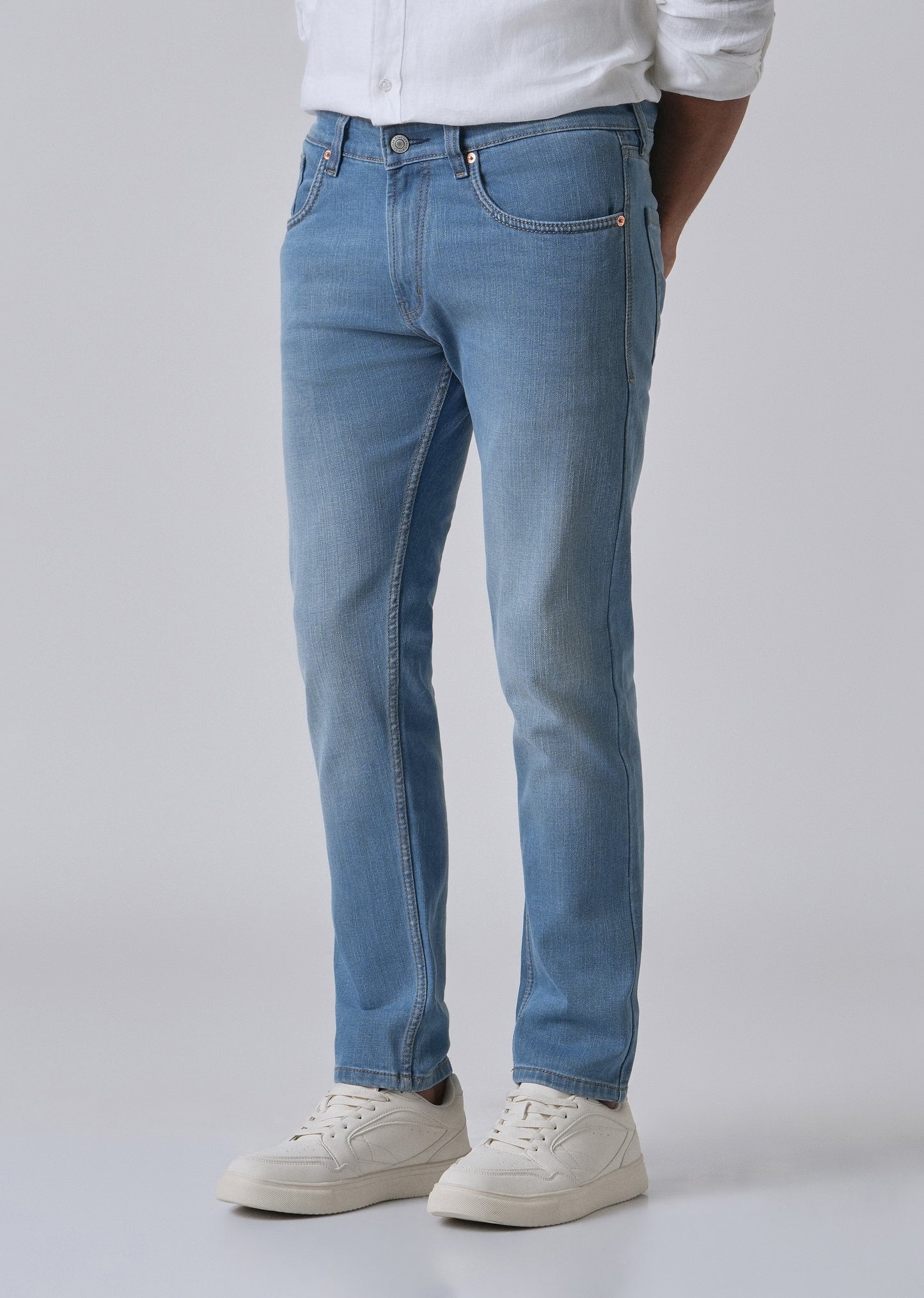 Opal Blue Slim fit Jeans