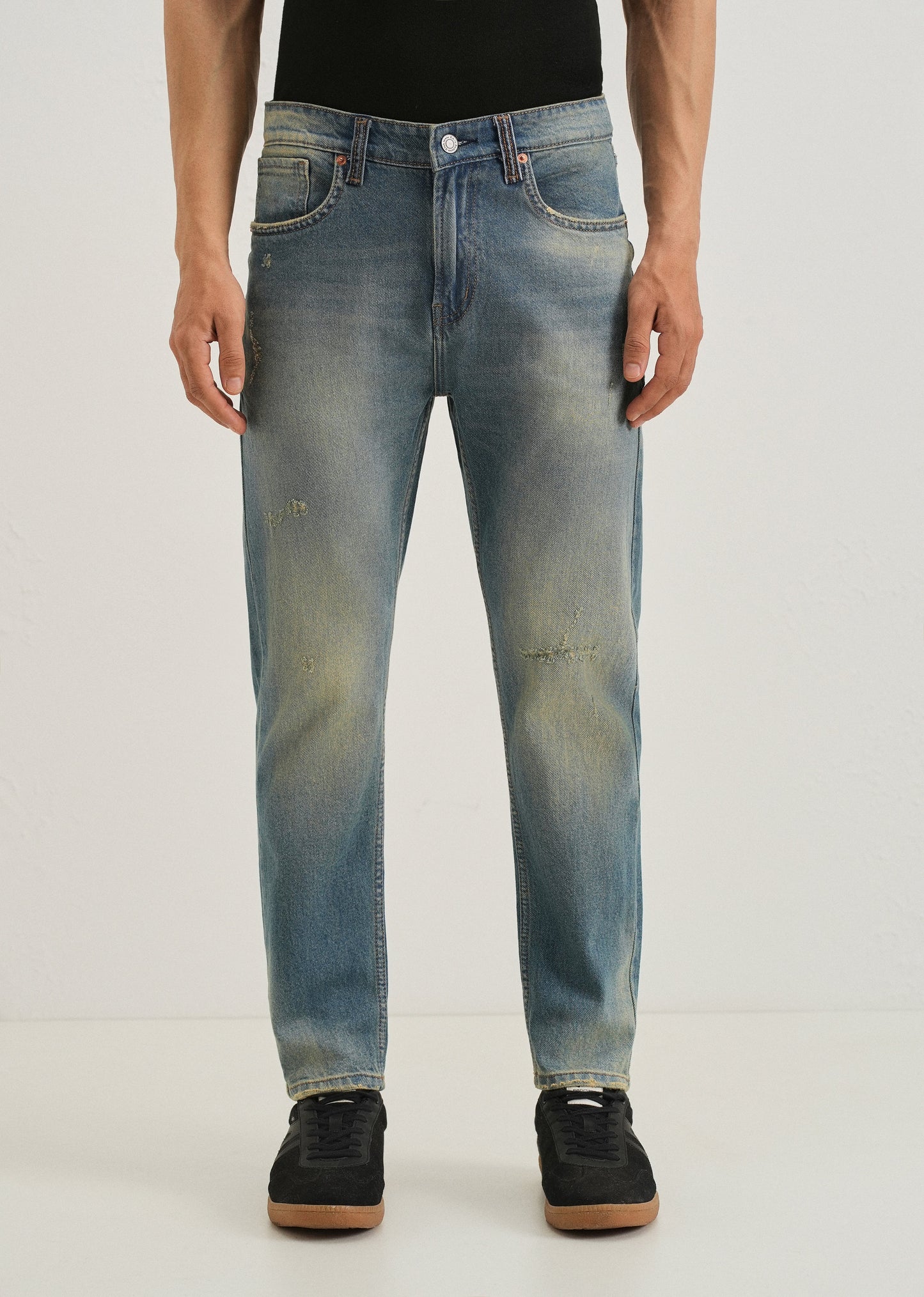 Ribbed Light Blue Slim fit Jeans