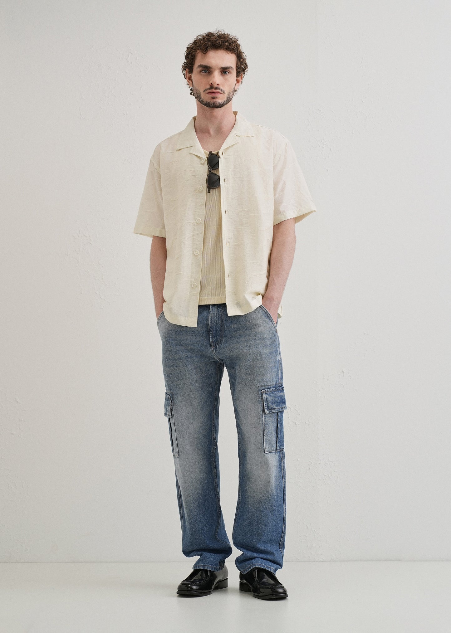 Slate Blue Baggy fit Jeans