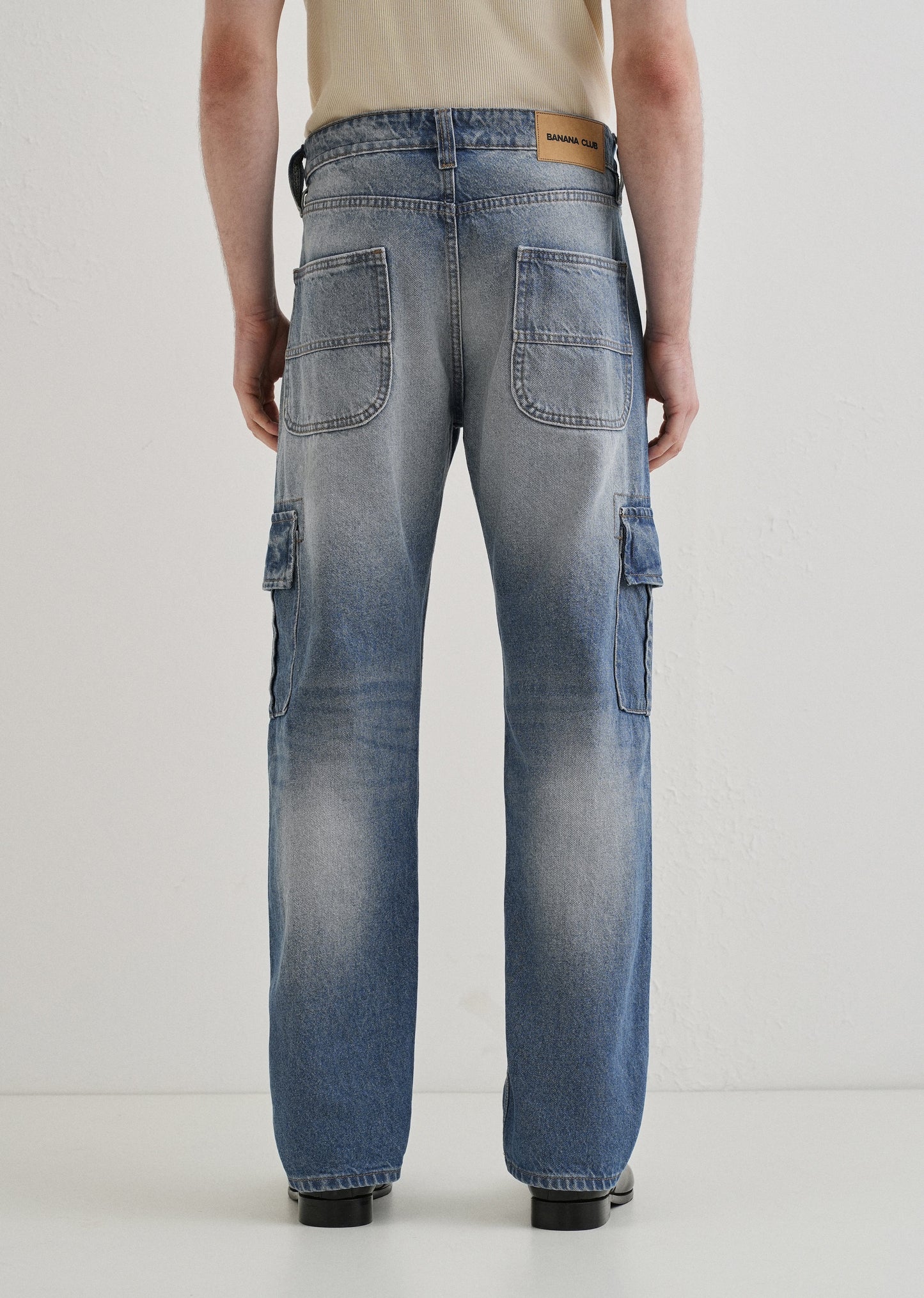 Slate Blue Baggy fit Jeans