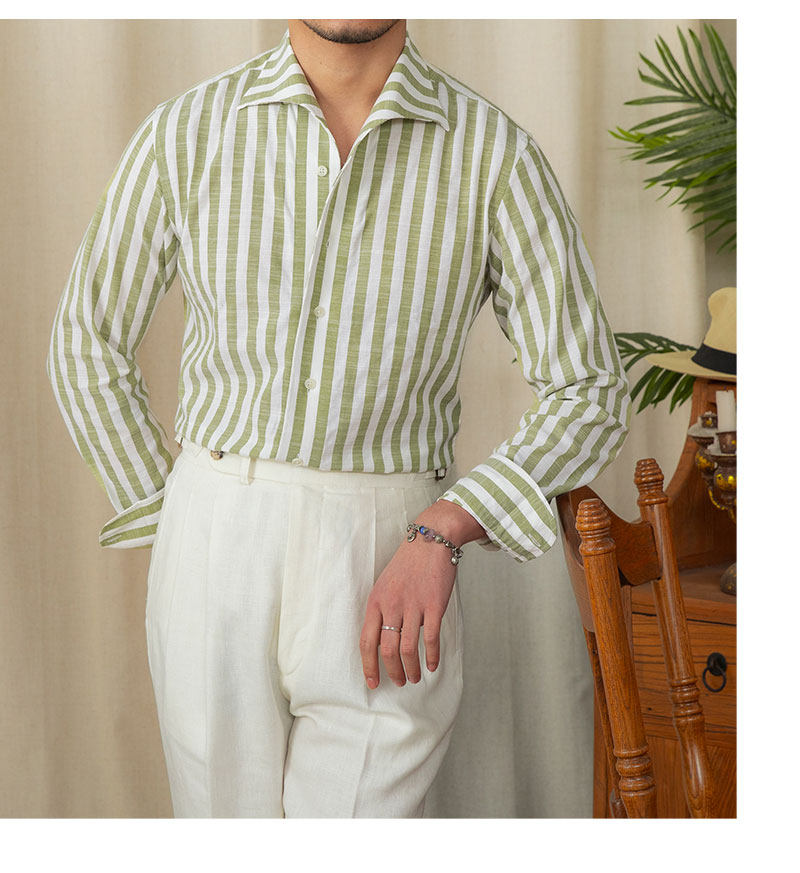 Monarch Stripe Linen Shirt