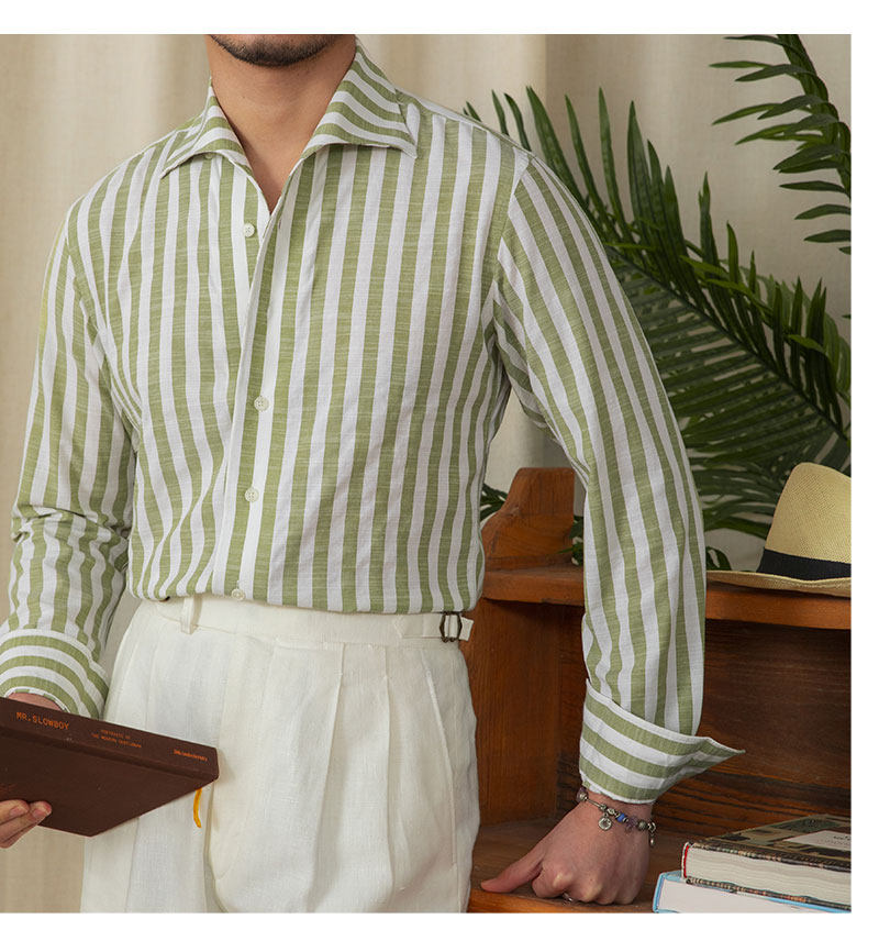 Monarch Stripe Linen Shirt