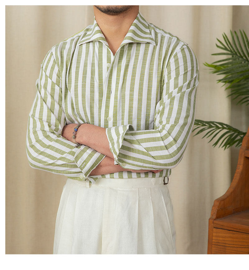 Monarch Stripe Linen Shirt