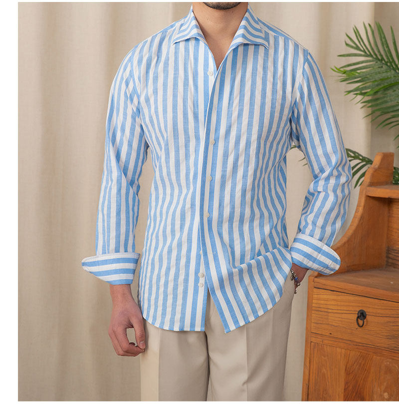 Monarch Stripe Linen Shirt