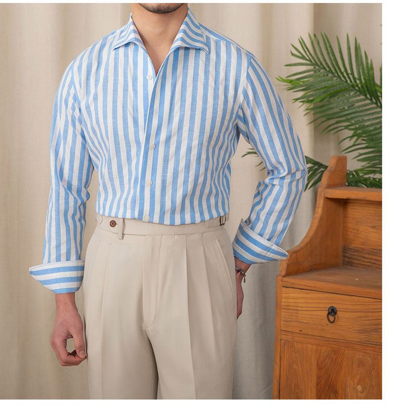 Monarch Stripe Linen Shirt