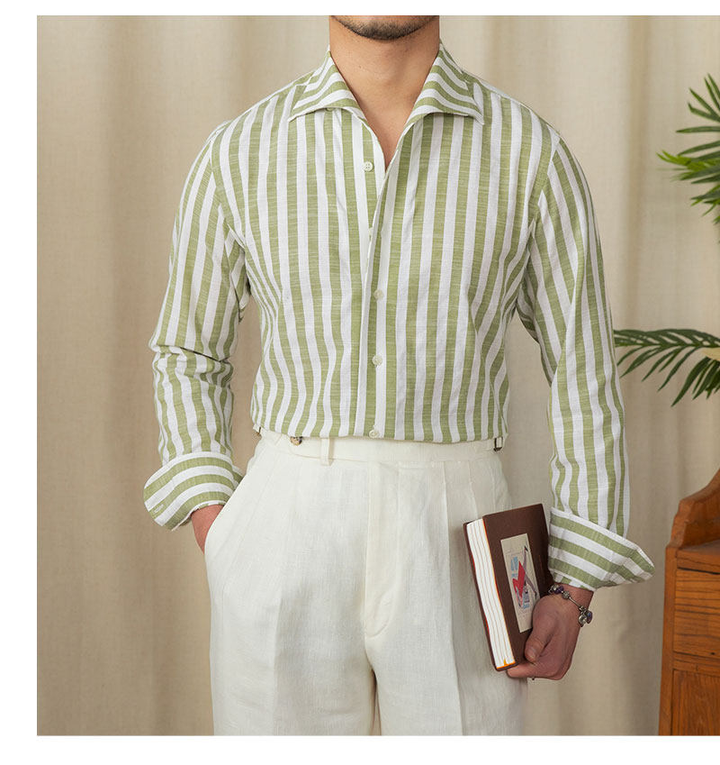 Monarch Stripe Linen Shirt