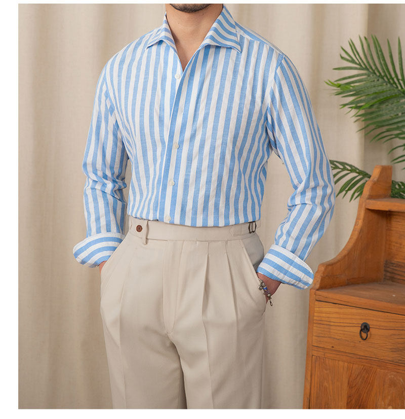 Monarch Stripe Linen Shirt