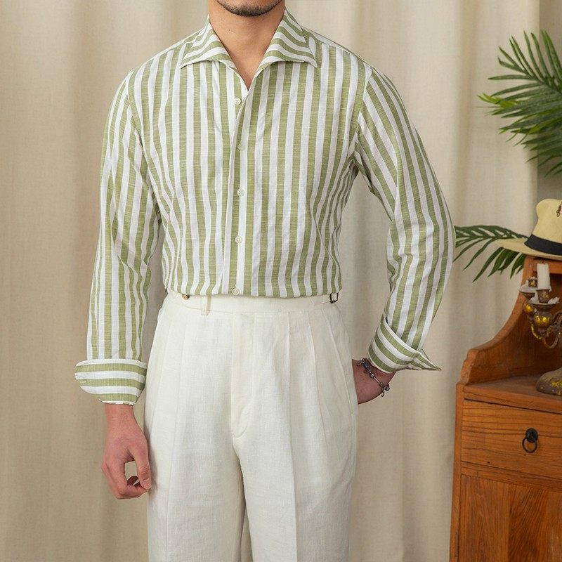Monarch Stripe Linen Shirt