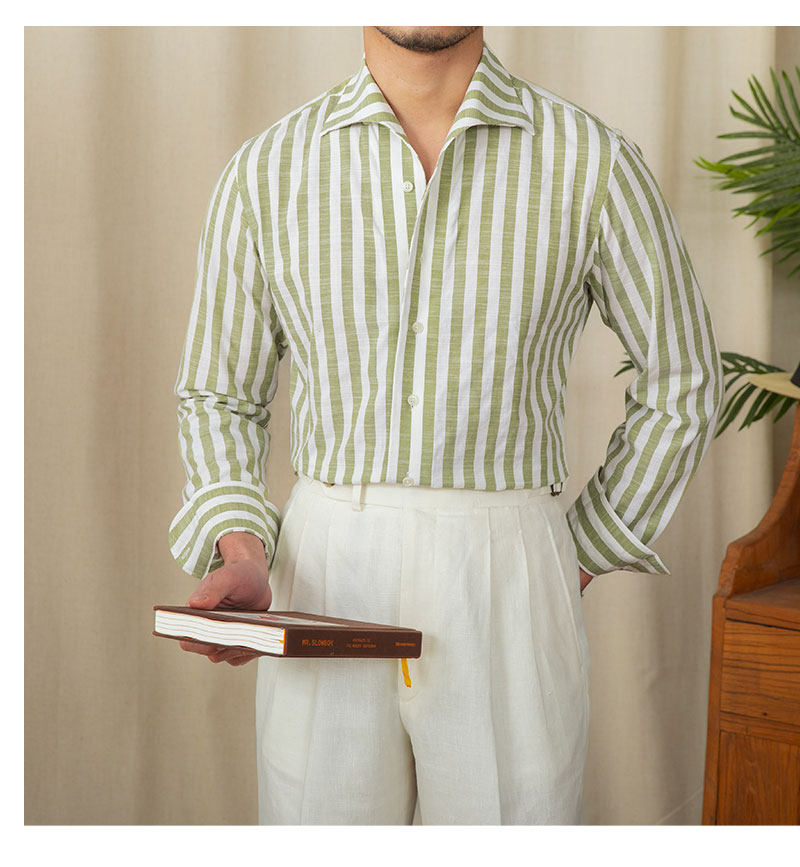 Monarch Stripe Linen Shirt
