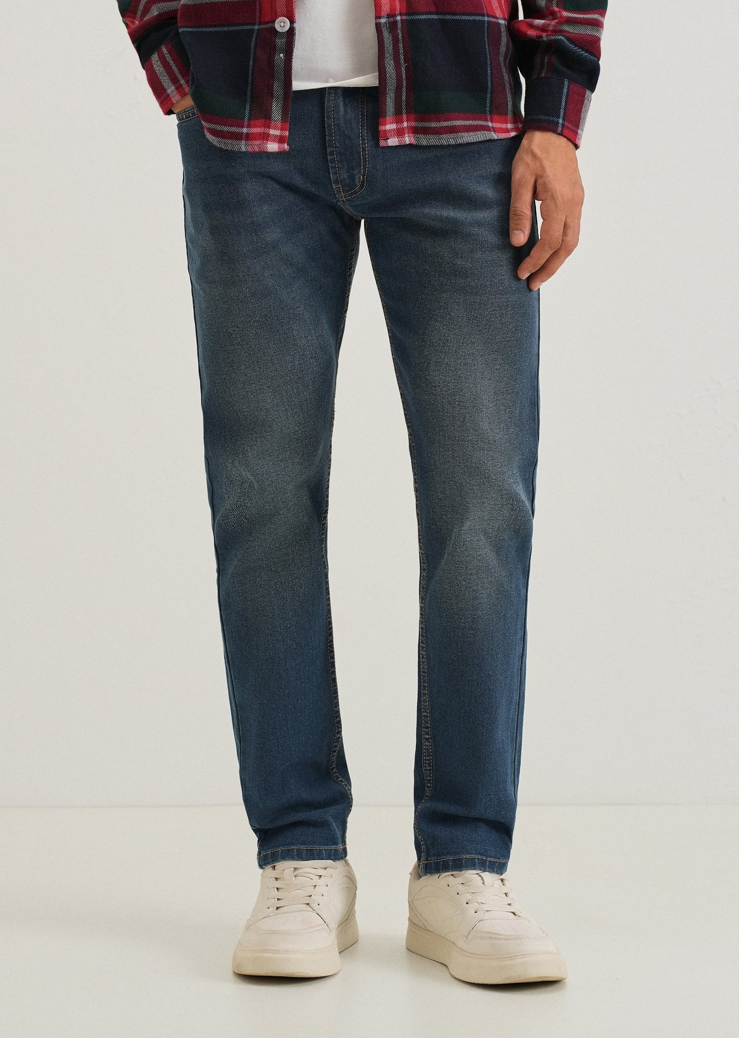 Teal Blue Slim fit Jeans