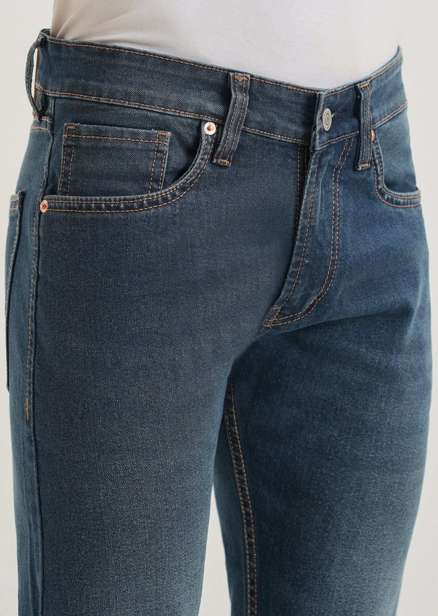 Teal Blue Slim fit Jeans