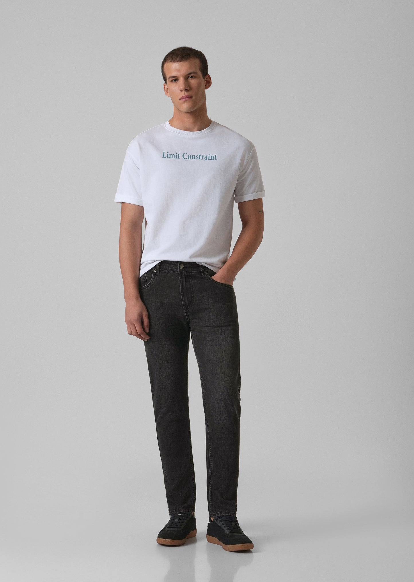 Washed Black Slim Fit Jeans