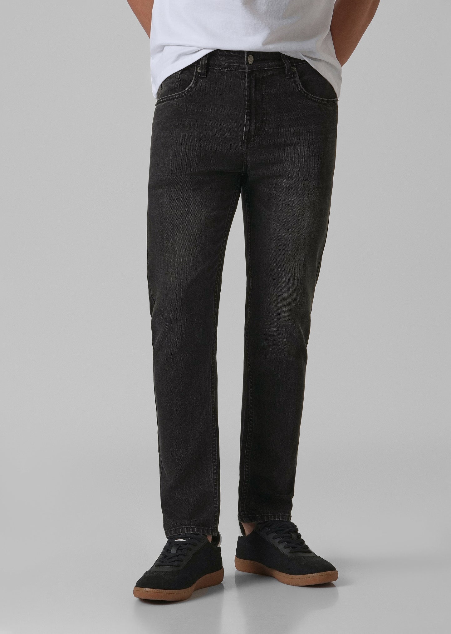 Washed Black Slim Fit Jeans