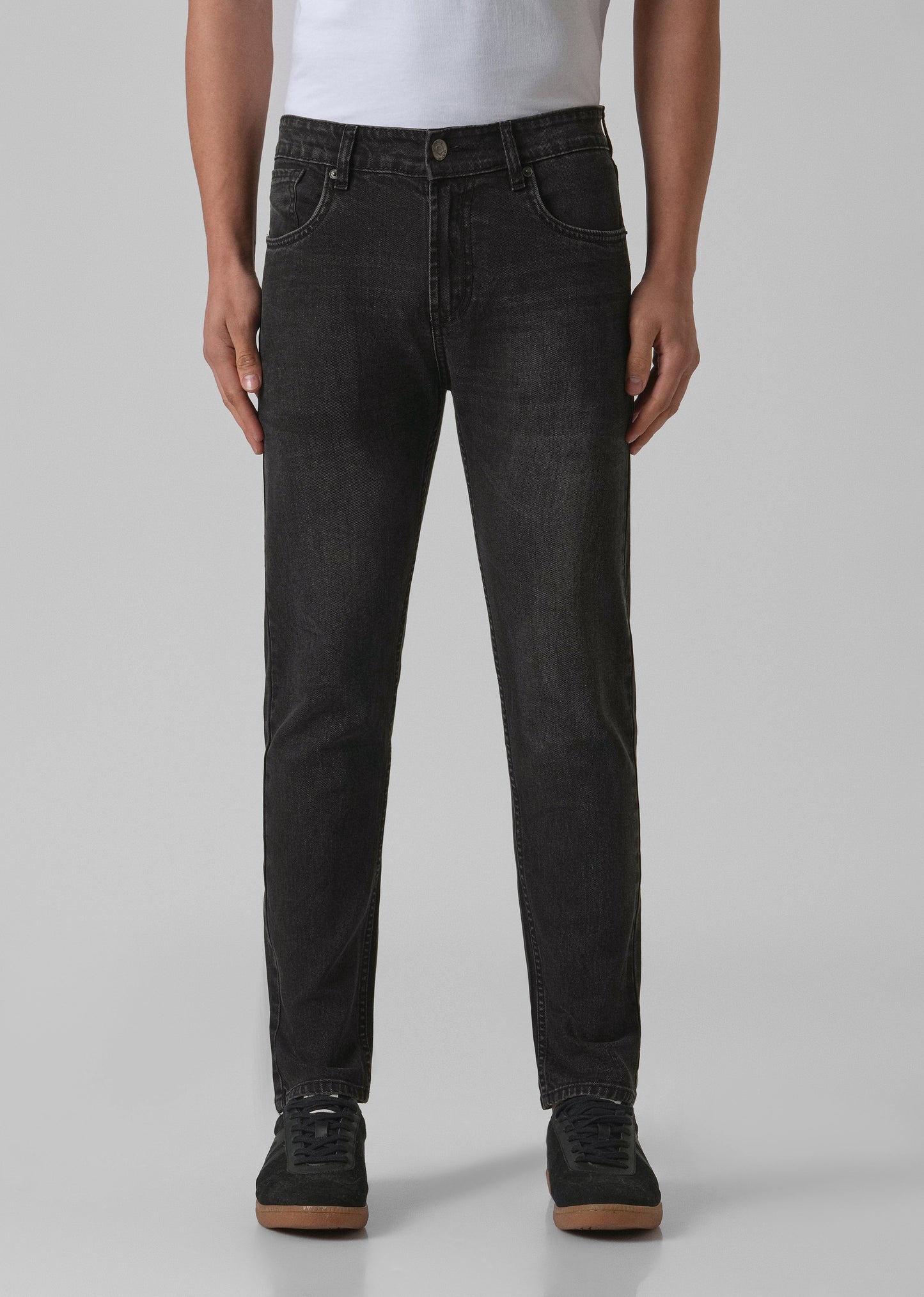 Washed Black Slim Fit Jeans