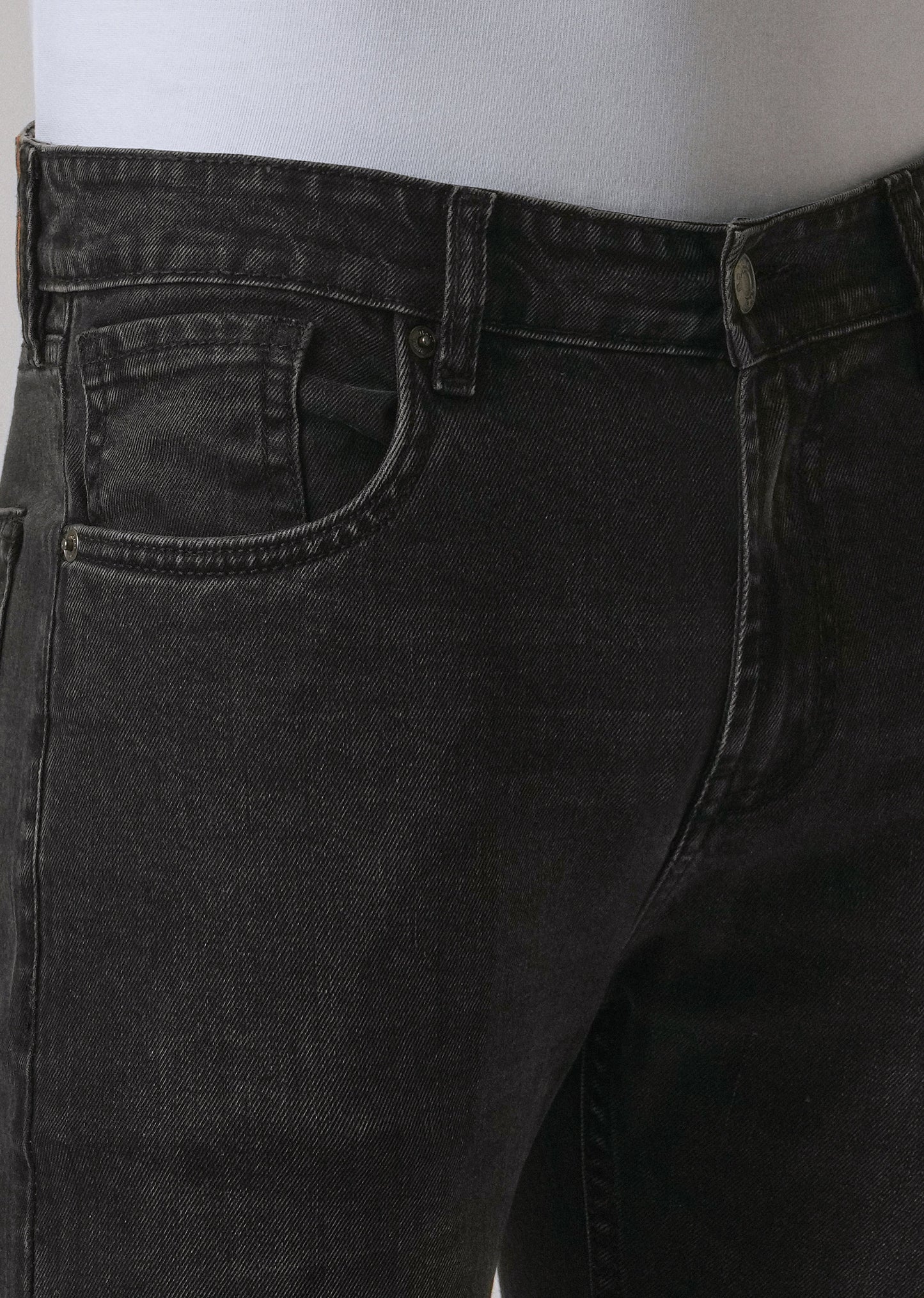 Washed Black Slim Fit Jeans