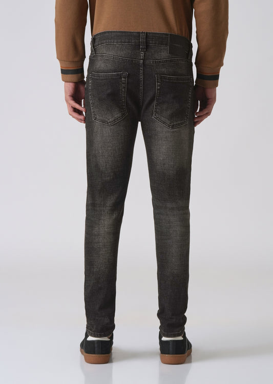 Faded Black Slim Fit Denim