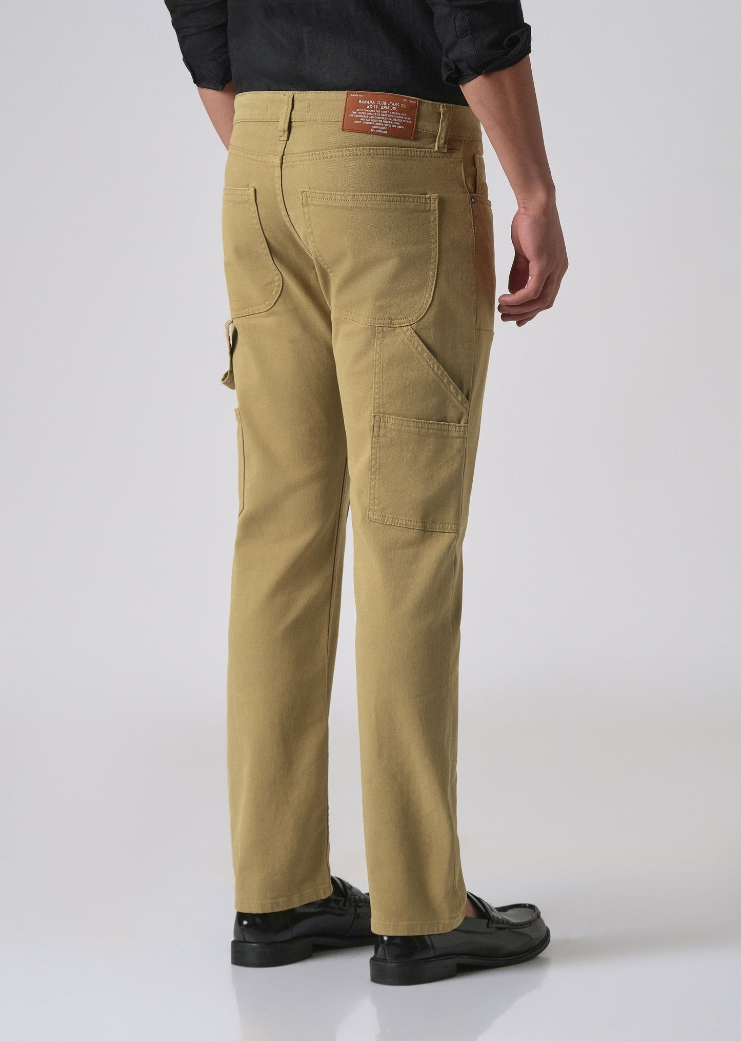 Khaki cargo denim