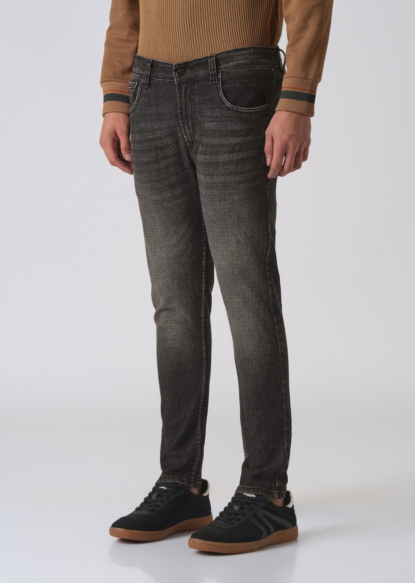 Faded Black Slim Fit Denim