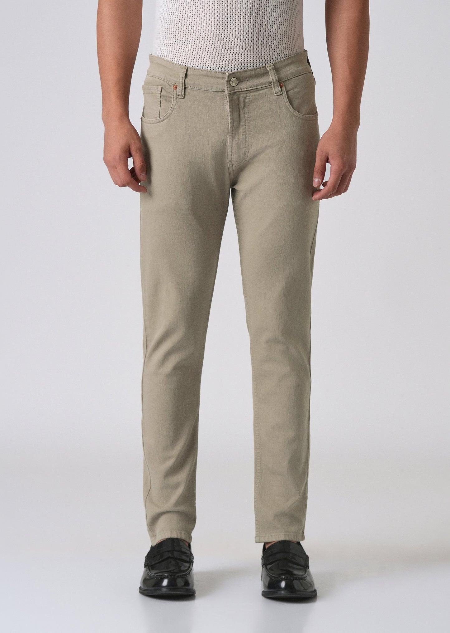 Brown Slim Fit Denim