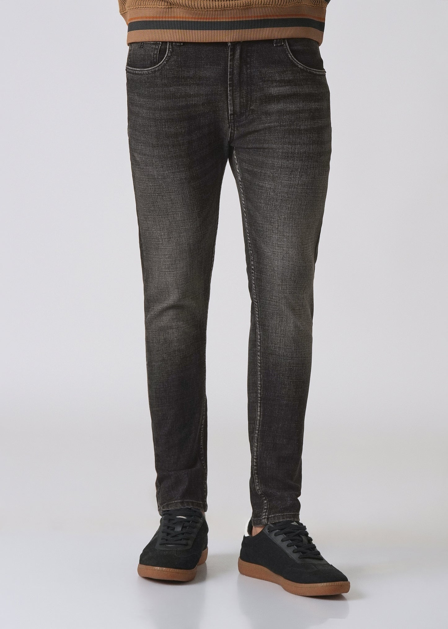 Faded Black Slim Fit Denim